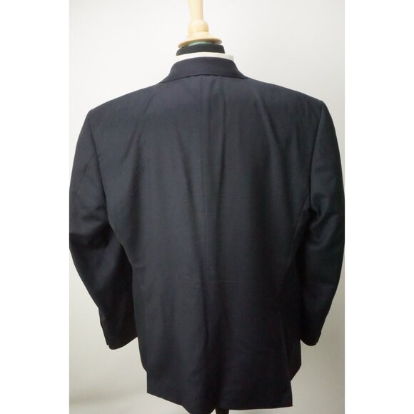 Canali CURRENT Navy Blue 100% Wool 2 Pc Suit Jacket Pants Sz 50L US 60L EU - Picture 6 of 11